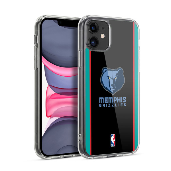 NBA Memphis Grizzlies Logo Black Design Soft Gel Case for Apple iPhone 11