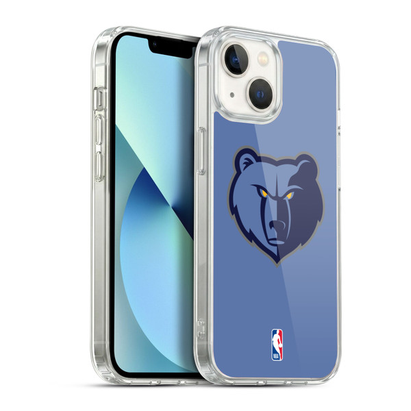 NBA Memphis Grizzlies Logo Light Blue Soft Gel Case for Apple iPhone 13