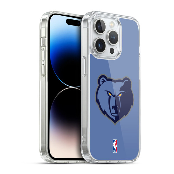 NBA Memphis Grizzlies Logo Light Blue Soft Gel Case for Apple iPhone 14 Pro & MagSafe