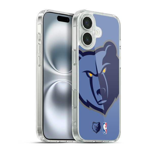 NBA Memphis Grizzlies Logo Oversized Soft Gel Case for Apple iPhone 16 Plus & MagSafe