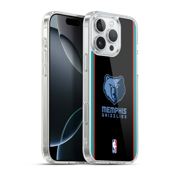 NBA Memphis Grizzlies Logo Black Design Soft Gel Case for Apple iPhone 16 Pro Max & MagSafe