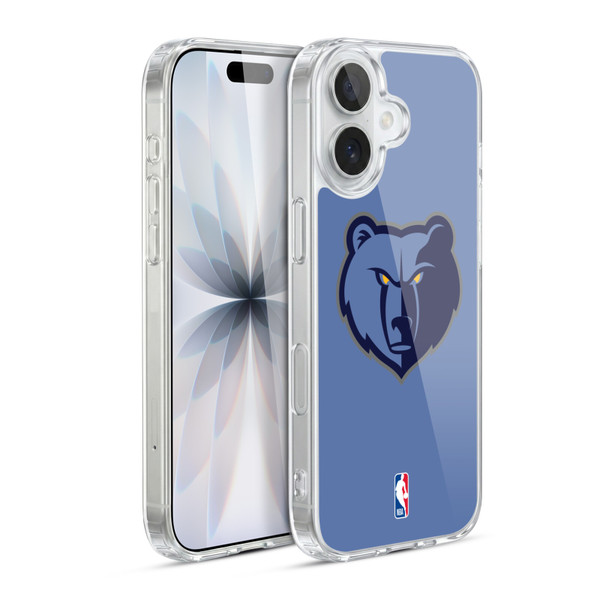 NBA Memphis Grizzlies Logo Light Blue Soft Gel Case for Apple iPhone 17