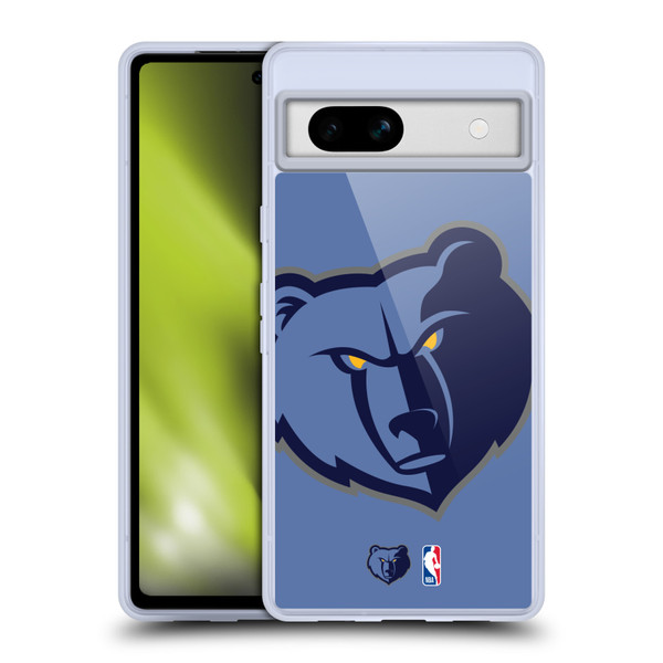 NBA Memphis Grizzlies Logo Oversized Soft Gel Case for Google Pixel 7a