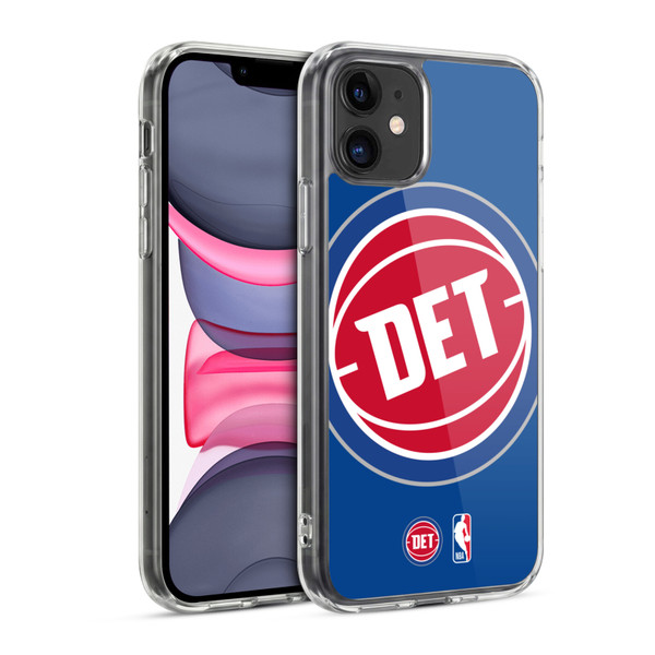 NBA Detroit Pistons Logo Oversized Soft Gel Case for Apple iPhone 11