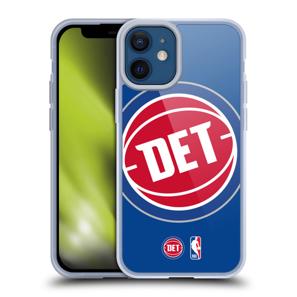 NBA Detroit Pistons Logo Oversized Soft Gel Case for Apple iPhone 12 Mini & MagSafe