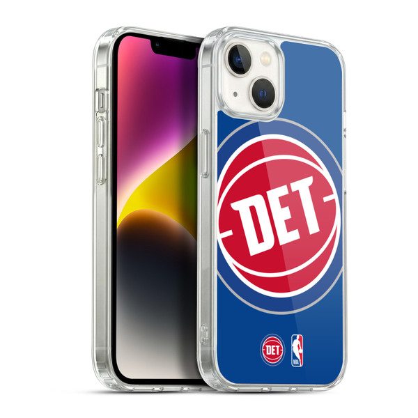 NBA Detroit Pistons Logo Oversized Soft Gel Case for Apple iPhone 14 Plus & MagSafe