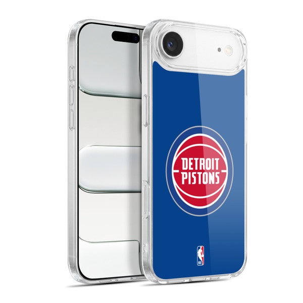 NBA Detroit Pistons Logo Blue Soft Gel Case for Apple iPhone 17 Air