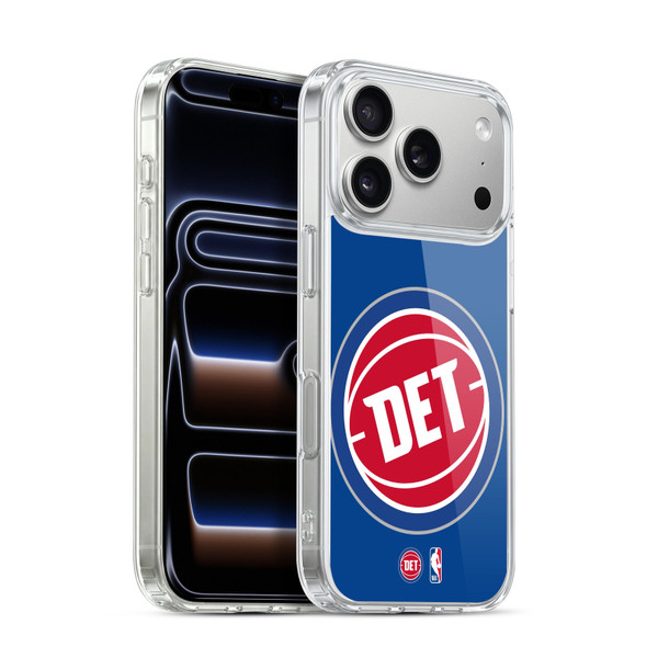 NBA Detroit Pistons Logo Oversized Soft Gel Case for Apple iPhone 17 Pro