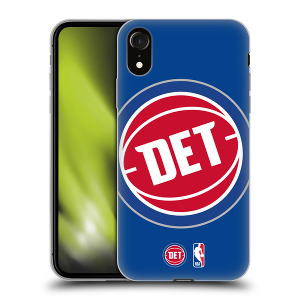 NBA Detroit Pistons Logo Oversized Soft Gel Case for Apple iPhone XR