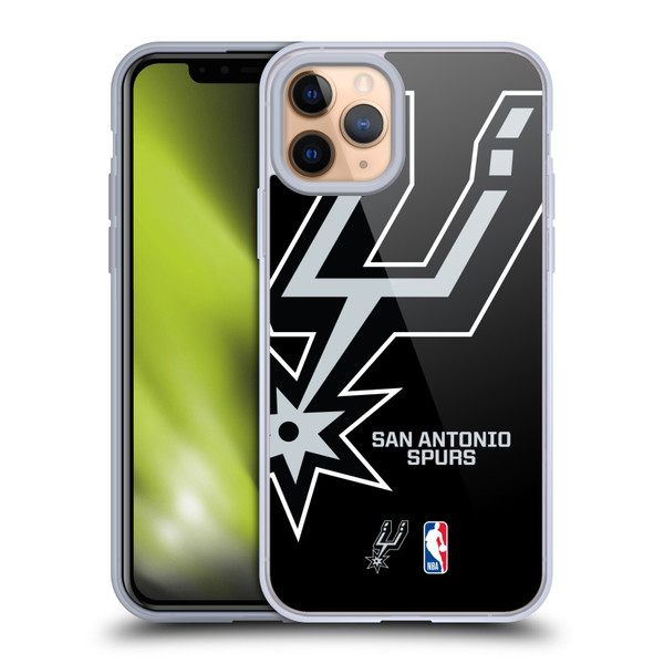 NBA San Antonio Spurs Logo Oversized Soft Gel Case for Apple iPhone 11 Pro & MagSafe
