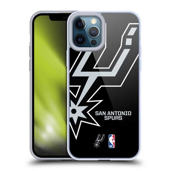 NBA San Antonio Spurs Logo Oversized Soft Gel Case for Apple iPhone 12 Pro Max & MagSafe