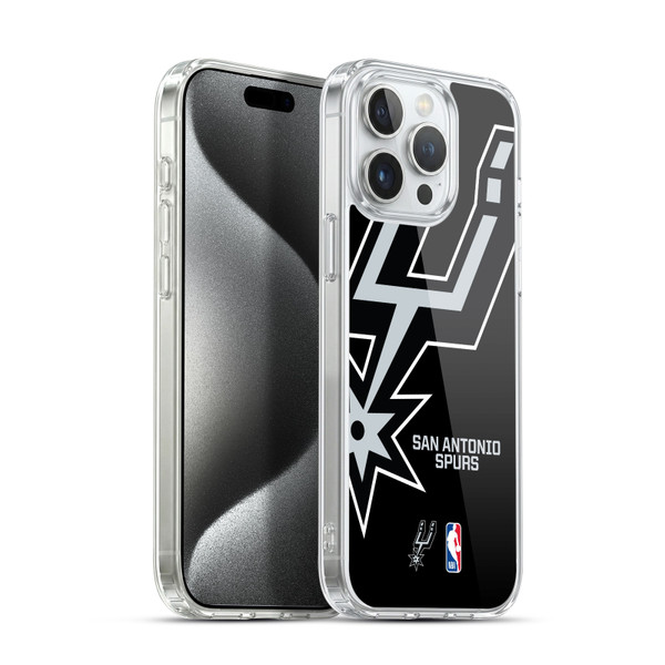 NBA San Antonio Spurs Logo Oversized Soft Gel Case for Apple iPhone 15 Pro Max & MagSafe
