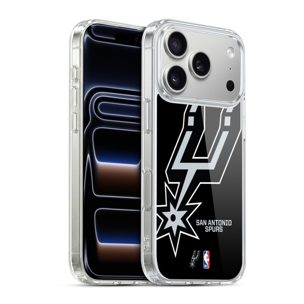 NBA San Antonio Spurs Logo Oversized Soft Gel Case for Apple iPhone 17 Pro