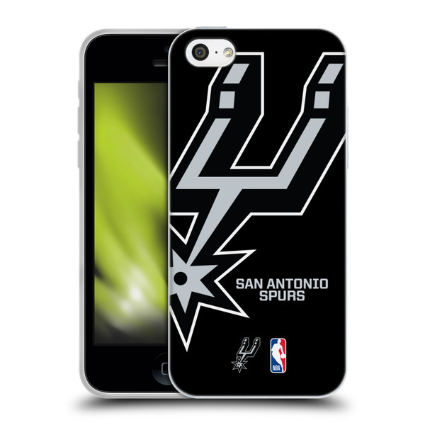 NBA San Antonio Spurs Logo Oversized Soft Gel Case for Apple iPhone 5c