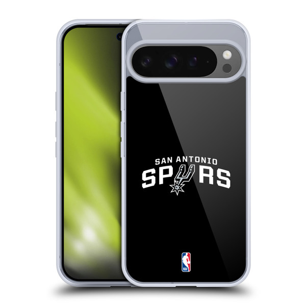 NBA San Antonio Spurs Logo Black Soft Gel Case for Google Pixel 9 Pro XL