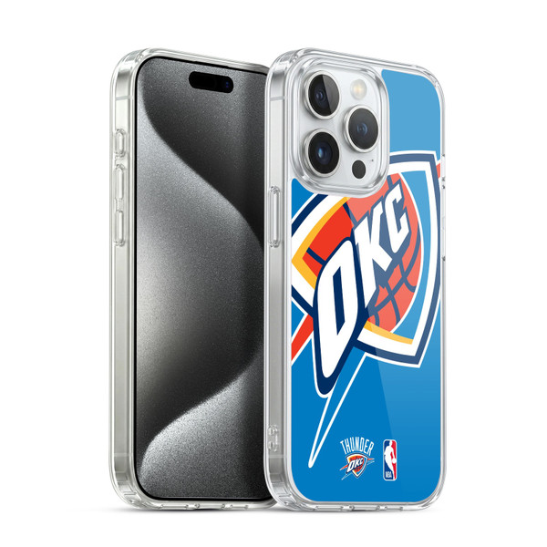 NBA Oklahoma City Thunder Logo Oversized Soft Gel Case for Apple iPhone 15 Pro & MagSafe
