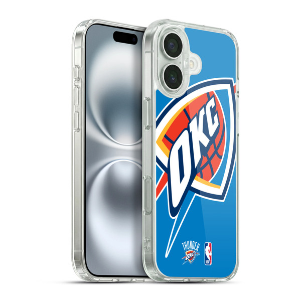 NBA Oklahoma City Thunder Logo Oversized Soft Gel Case for Apple iPhone 16 Plus & MagSafe