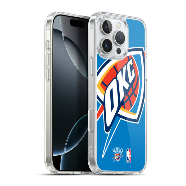 NBA Oklahoma City Thunder Logo Oversized Soft Gel Case for Apple iPhone 16 Pro Max & MagSafe