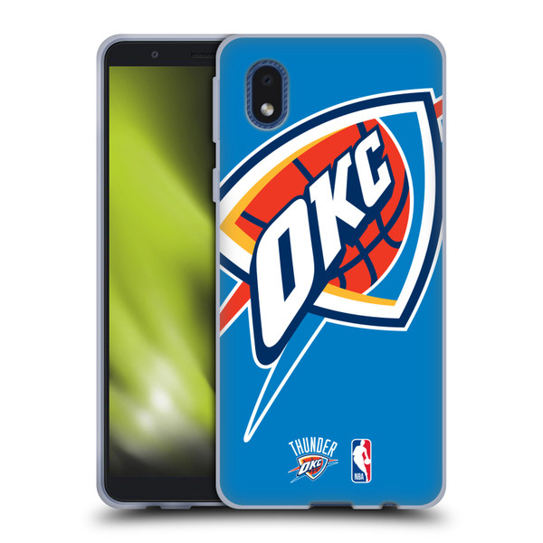 NBA Oklahoma City Thunder Logo Oversized Soft Gel Case for Samsung Galaxy A01 Core (2020)