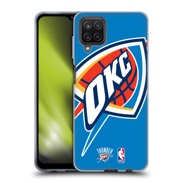 NBA Oklahoma City Thunder Logo Oversized Soft Gel Case for Samsung Galaxy A12 (2020)
