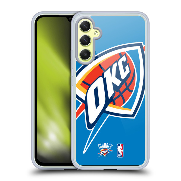 NBA Oklahoma City Thunder Logo Oversized Soft Gel Case for Samsung Galaxy A34 5G