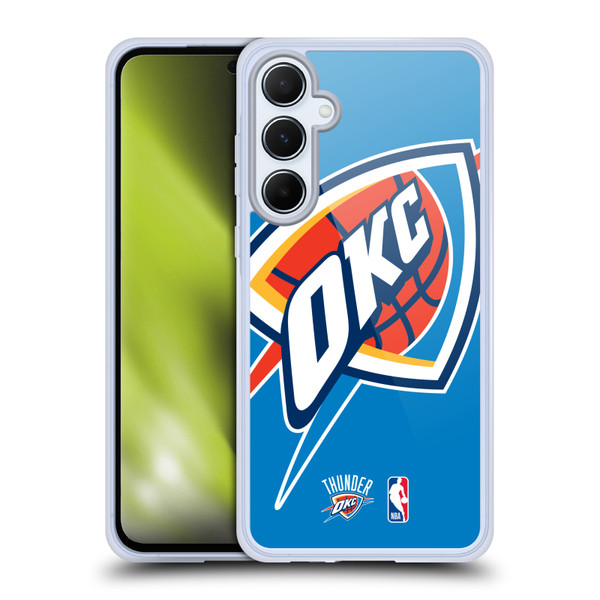 NBA Oklahoma City Thunder Logo Oversized Soft Gel Case for Samsung Galaxy A55 5G