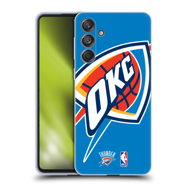 NBA Oklahoma City Thunder Logo Oversized Soft Gel Case for Samsung Galaxy M55 5G