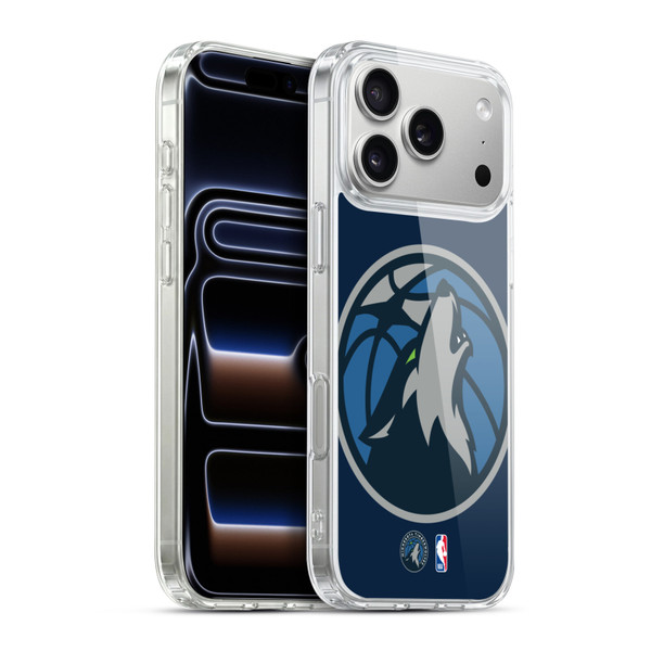 NBA Minnesota Timberwolves Logo Oversized Soft Gel Case for Apple iPhone 17 Pro Max