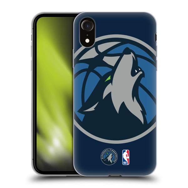 NBA Minnesota Timberwolves Logo Oversized Soft Gel Case for Apple iPhone XR