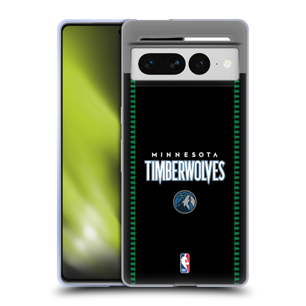 NBA Minnesota Timberwolves Logo Retro Design Soft Gel Case for Google Pixel 7 Pro