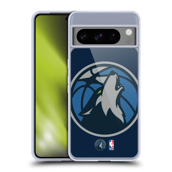 NBA Minnesota Timberwolves Logo Oversized Soft Gel Case for Google Pixel 8 Pro