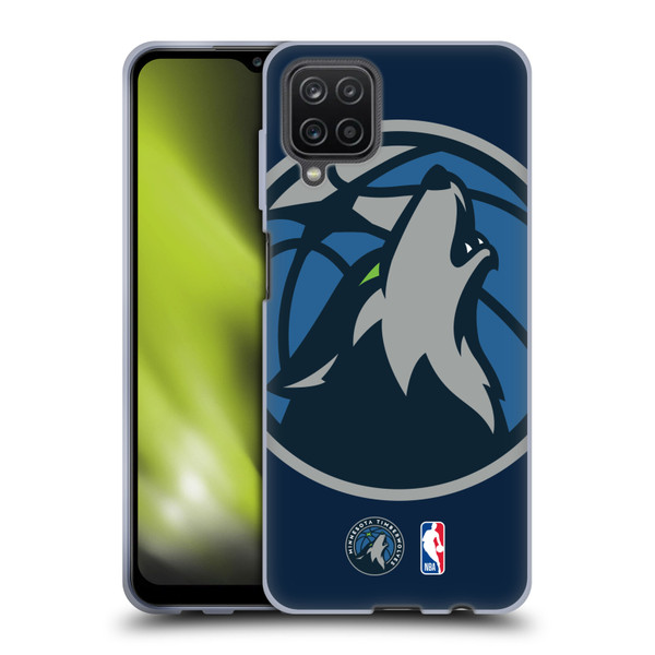 NBA Minnesota Timberwolves Logo Oversized Soft Gel Case for Samsung Galaxy A12 (2020)
