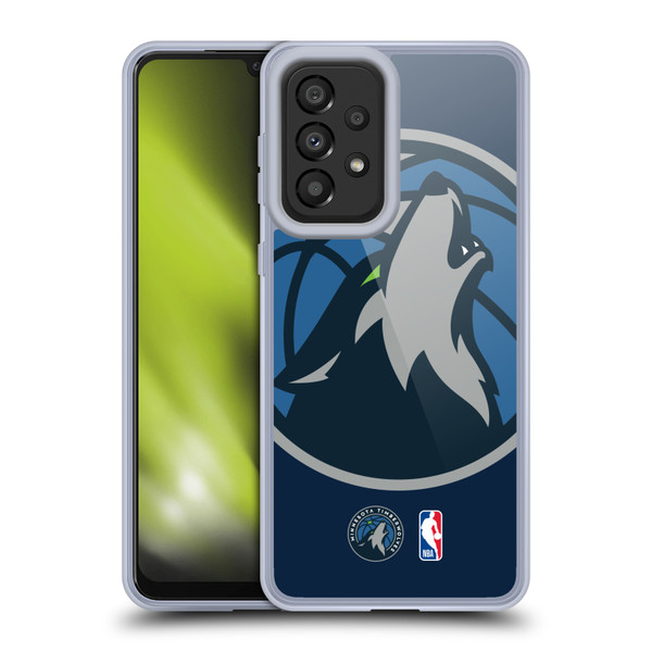NBA Minnesota Timberwolves Logo Oversized Soft Gel Case for Samsung Galaxy A33 5G (2022)
