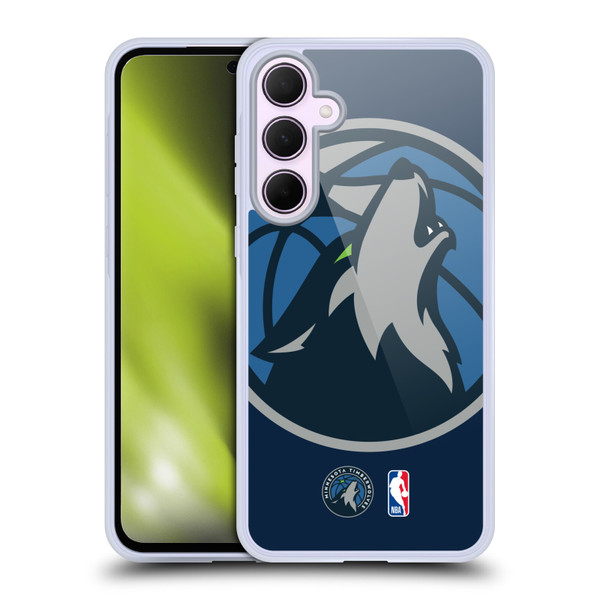 NBA Minnesota Timberwolves Logo Oversized Soft Gel Case for Samsung Galaxy A35 5G