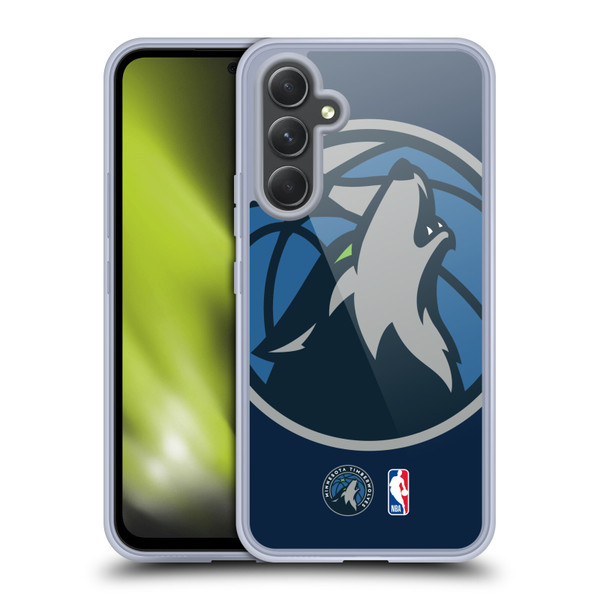 NBA Minnesota Timberwolves Logo Oversized Soft Gel Case for Samsung Galaxy A54 5G