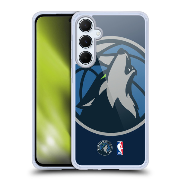 NBA Minnesota Timberwolves Logo Oversized Soft Gel Case for Samsung Galaxy A55 5G