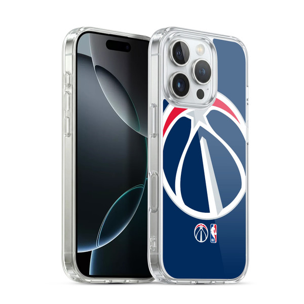 NBA Washington Wizards Logo Oversized Soft Gel Case for Apple iPhone 16 Pro & MagSafe
