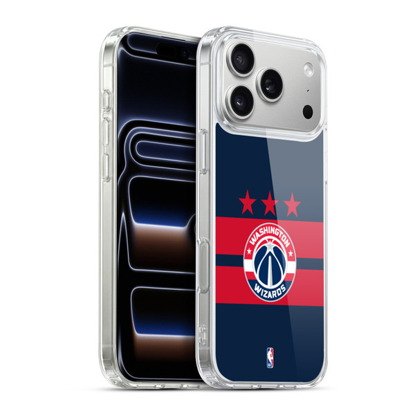 NBA Washington Wizards Logo Navy Blue Design Soft Gel Case for Apple iPhone 17 Pro Max