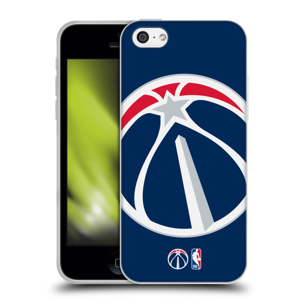 NBA Washington Wizards Logo Oversized Soft Gel Case for Apple iPhone 5c