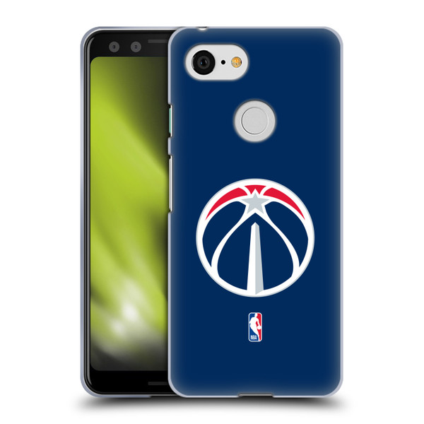 NBA Washington Wizards Logo Navy Blue Soft Gel Case for Google Pixel 3