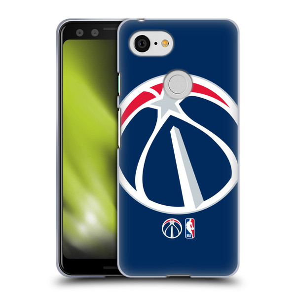 NBA Washington Wizards Logo Oversized Soft Gel Case for Google Pixel 3