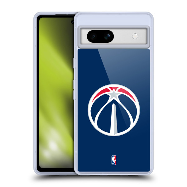 NBA Washington Wizards Logo Navy Blue Soft Gel Case for Google Pixel 7a