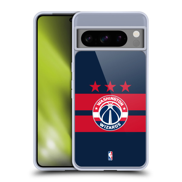 NBA Washington Wizards Logo Navy Blue Design Soft Gel Case for Google Pixel 8 Pro