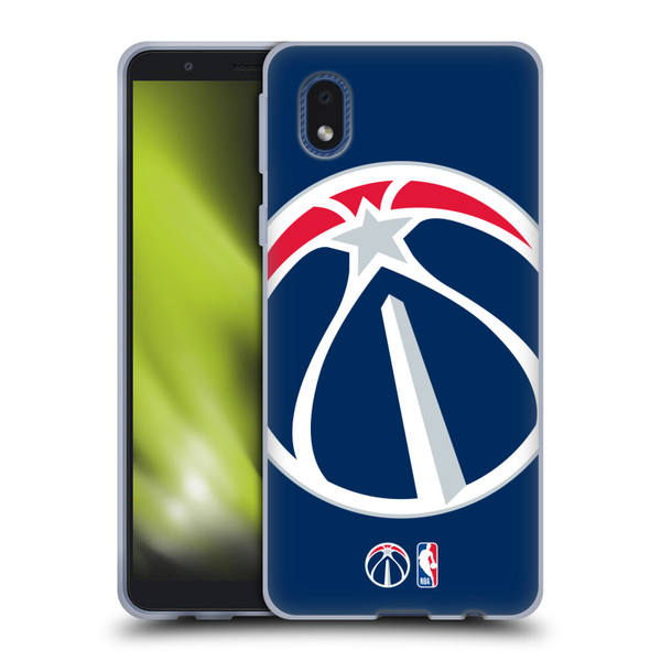 NBA Washington Wizards Logo Oversized Soft Gel Case for Samsung Galaxy A01 Core (2020)