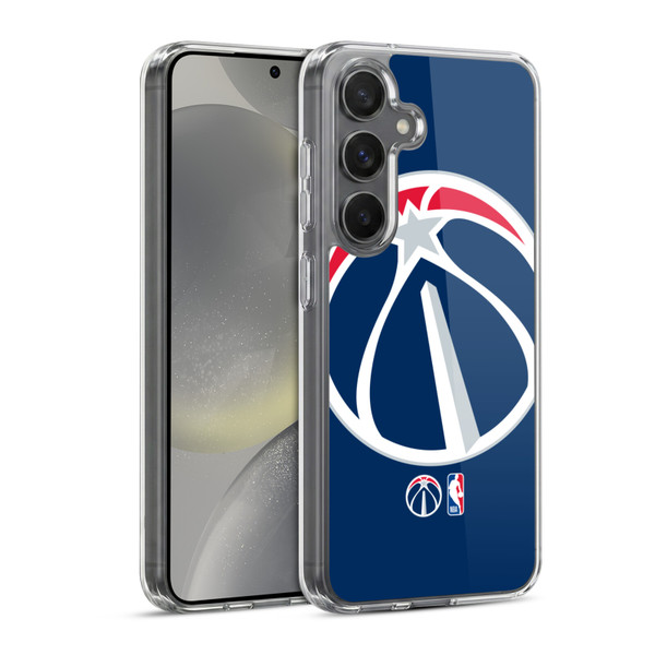 NBA Washington Wizards Logo Oversized Soft Gel Case for Samsung Galaxy S24 5G & MagSafe