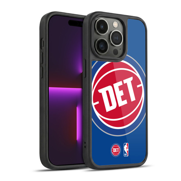 NBA Detroit Pistons Logo Oversized Gel Armour Case For Apple iPhone 14 Pro