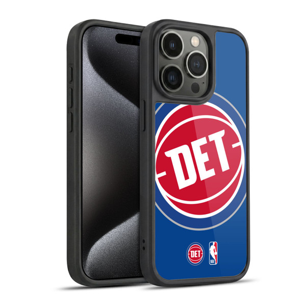 NBA Detroit Pistons Logo Oversized Gel Armour Case For Apple iPhone 15 Pro