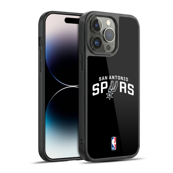 NBA San Antonio Spurs Logo Black Gel Armour Case For Apple iPhone 14 Pro Max