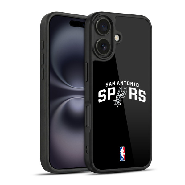 NBA San Antonio Spurs Logo Black Gel Armour Case For Apple iPhone 16