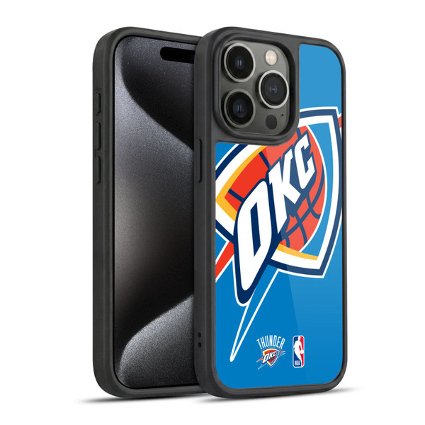 NBA Oklahoma City Thunder Logo Oversized Gel Armour Case For Apple iPhone 15 Pro